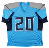 Tony Pollard Authentic Signed Light Blue Pro Style Jersey BAS Witnessed 1