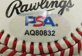 Hank Aaron Signed Auto Rawlings Baseball PSA AQ80832