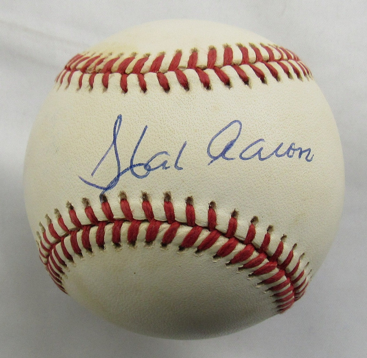 Hank Aaron Signed Auto Rawlings Baseball PSA AQ80834