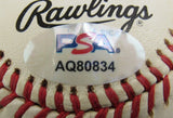 Hank Aaron Signed Auto Rawlings Baseball PSA AQ80834