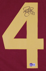Troy Polamalu Authentic Signed Maroon Pro Style Jersey Autographed BAS Witnessed