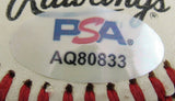 Hank Aaron Signed Auto Rawlings Baseball PSA AQ80833