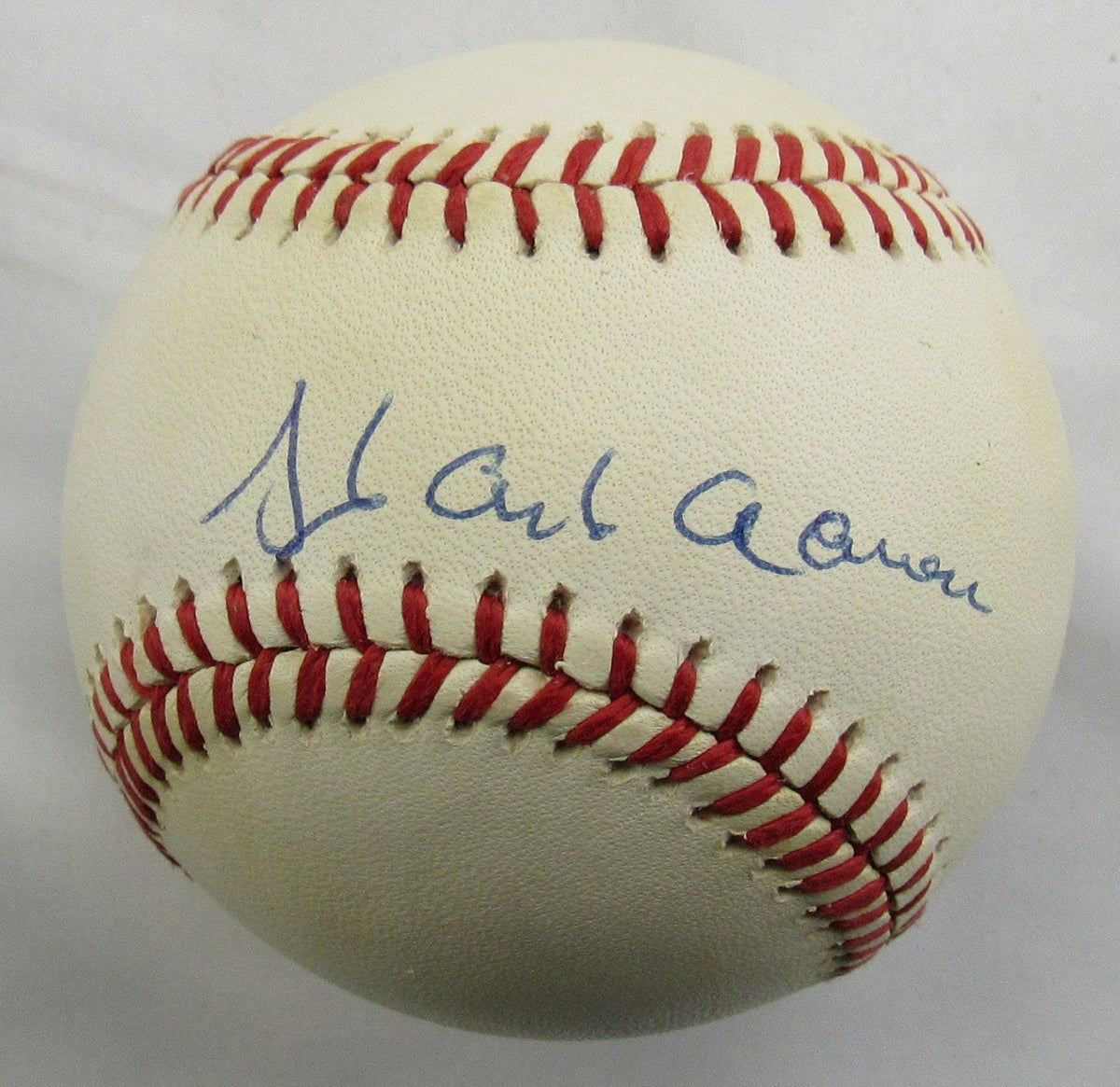 Hank Aaron Signed Auto Rawlings Baseball PSA AQ80835