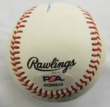 Hank Aaron Signed Auto Rawlings Baseball PSA AQ80835