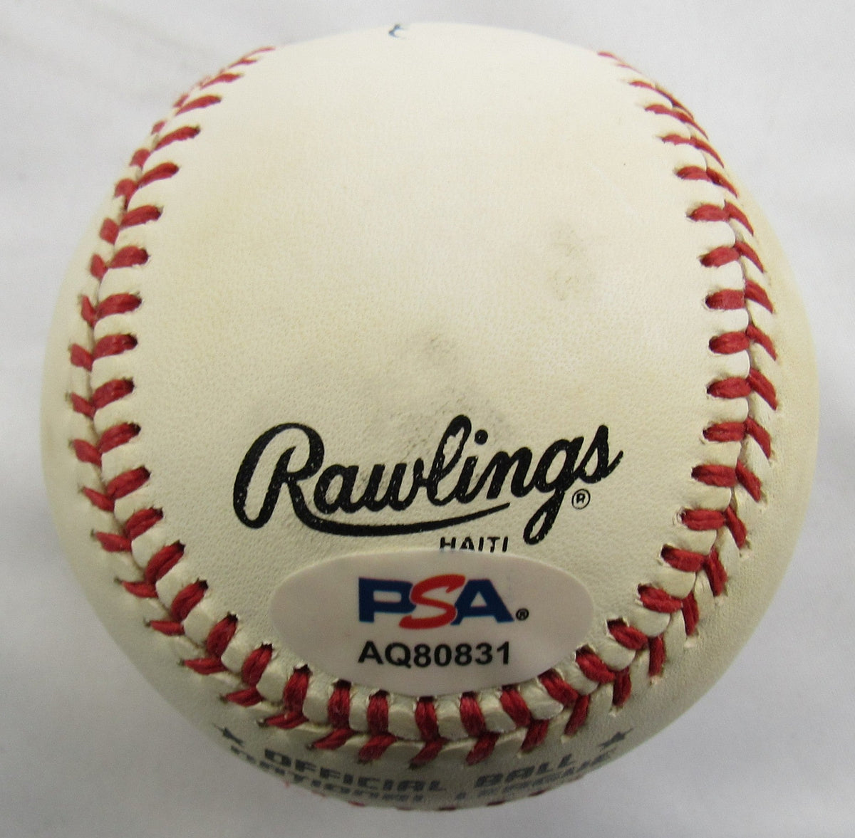 Hank Aaron Signed Auto Rawlings Baseball PSA AQ80831