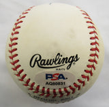 Hank Aaron Signed Auto Rawlings Baseball PSA AQ80831