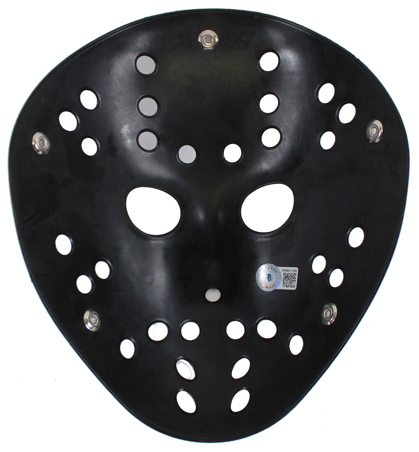Ari Lehman Friday The 13th "F*** Freddy!" Signed Black Jason Mask BAS Witnessed