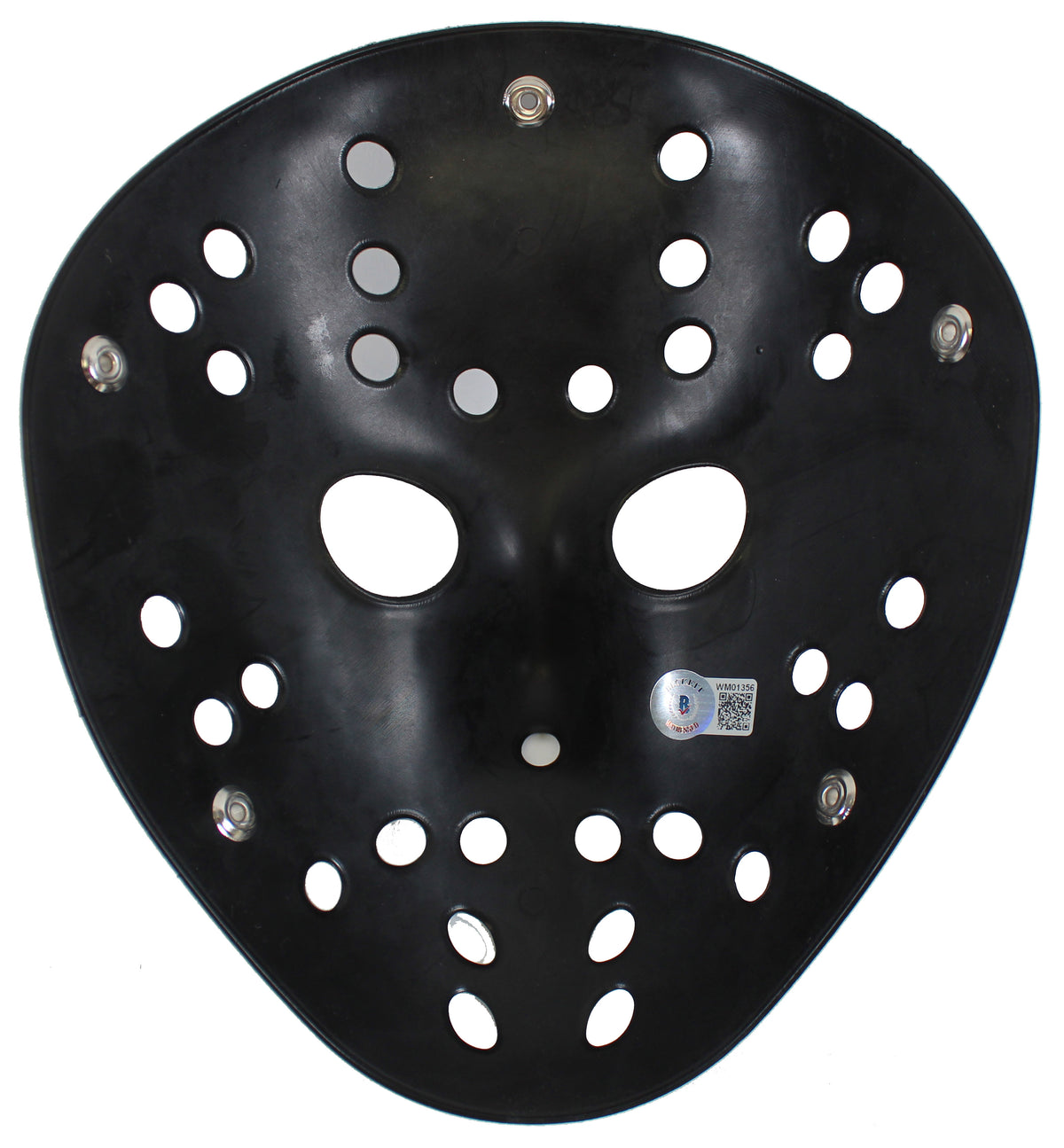 Ari Lehman Friday The 13th "F*** Freddy!" Signed Black Jason Mask BAS Witnessed