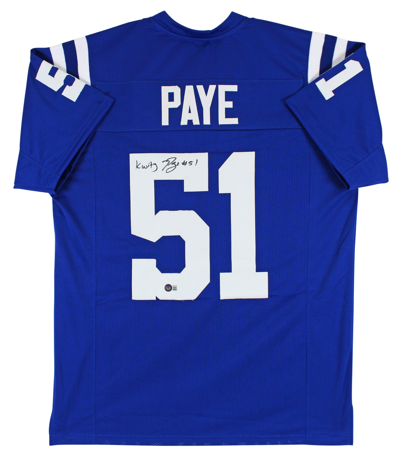 Kwity Paye Authentic Signed Blue Pro Style Jersey Autographed BAS Witnessed