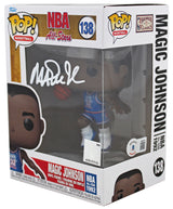 Magic Johnson Signed 1992 ASG #138 Funko Pop Vinyl Figure w/ White Sig BAS Wit