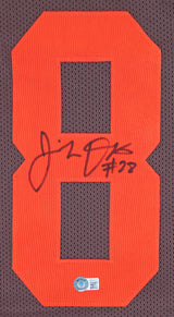 Jeremiah Owusu-Koramoah Authentic Signed Brown Pro Style Jersey BAS Witnessed