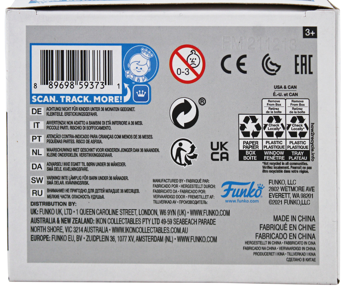 Magic Johnson Signed 1992 ASG #138 Funko Pop Vinyl Figure w/ White Sig BAS Wit