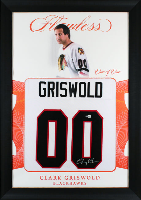 Chevy Chase Christmas Vacation Signed One of One Jersey Framed Display BAS Wit