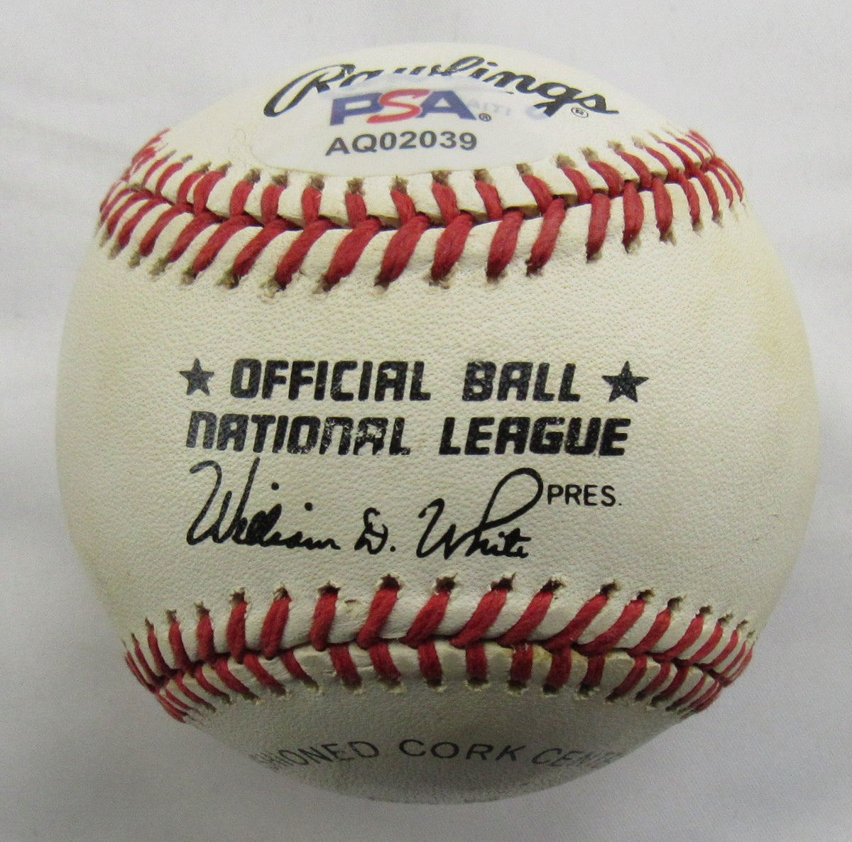 Willie Mays Signed Auto Rawlings Baseball PSA AQ02039