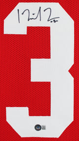 Ohio State Michael Thomas Authentic Signed Red Pro Style Jersey BAS Witnessed