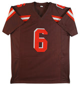 Baker Mayfield Authentic Signed Brown Pro Style Jersey Autographed BAS Witnessed