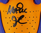 Magic Johnson Signed Left Nike Air Jordan 1 2022 Lakers Shoe w/ Case BAS Wit