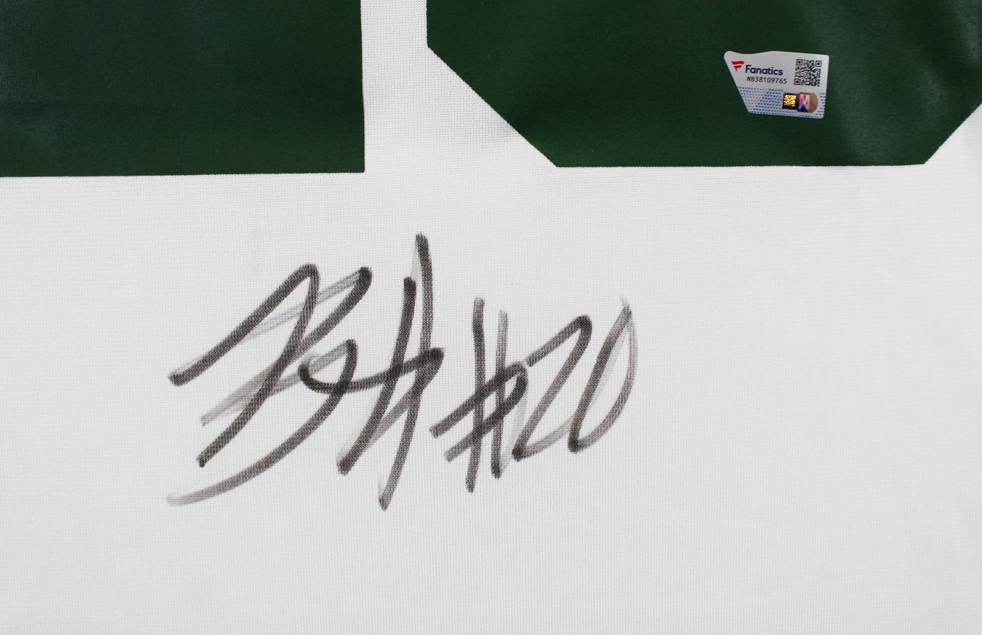 Jets Breece Hall Authentic Signed White Nike Game Jersey Autographed Fanatics