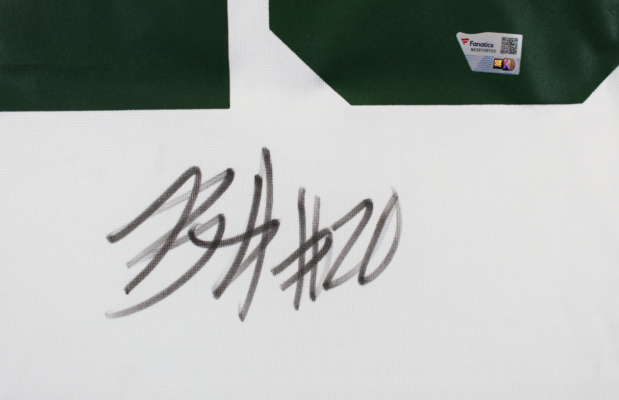 Jets Breece Hall Authentic Signed White Nike Game Jersey Autographed Fanatics
