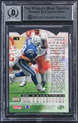 Colts Marshall Faulk Signed 1994 SP Die Cuts #3 Rookie Card Auto 10! BAS Slabbed