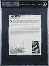 David Crosby & Graham Nash CS&N Signed 5.75x7.35 Cut Signature BAS Slabbed