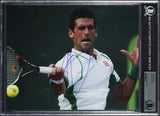 Novak Djokovic Authentic Signed 8x10 Horizontal Photo Autographed BAS Slabbed