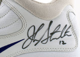 Jazz John Stockton Authentic Signed Game Used Nike Size 12.5 Shoes BAS #AA03719
