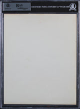 Robert Kennedy & Ethel Kennedy Signed 8x10 Black & White Photo BAS Slabbed