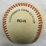 Hank Aaron Willie Mays Signed Auto Rawlings Baseball PSA AQ02031