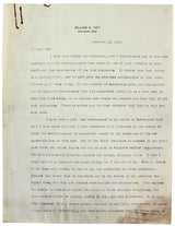 William H. Taft Signed 6 Page 8x10.5 Letter Dated December 24, 1917 BAS #A39056