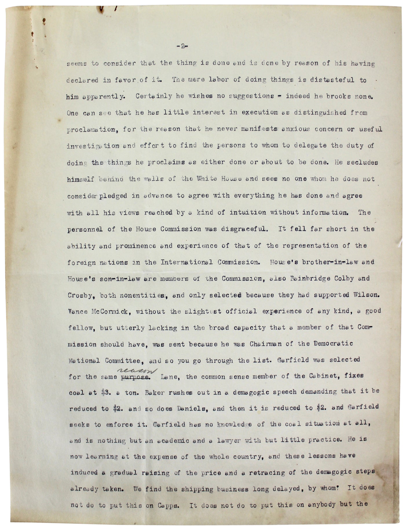 William H. Taft Signed 6 Page 8x10.5 Letter Dated December 24, 1917 BAS #A39056