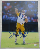 Kurt Warner Signed Auto 11x14 Photo JSA CM07419