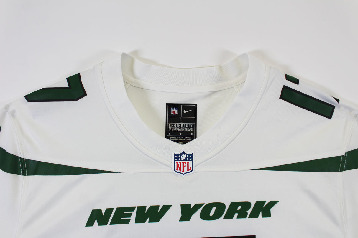 Jets Garrett Wilson Authentic Signed White Nike Game Jersey Autographed Fanatics