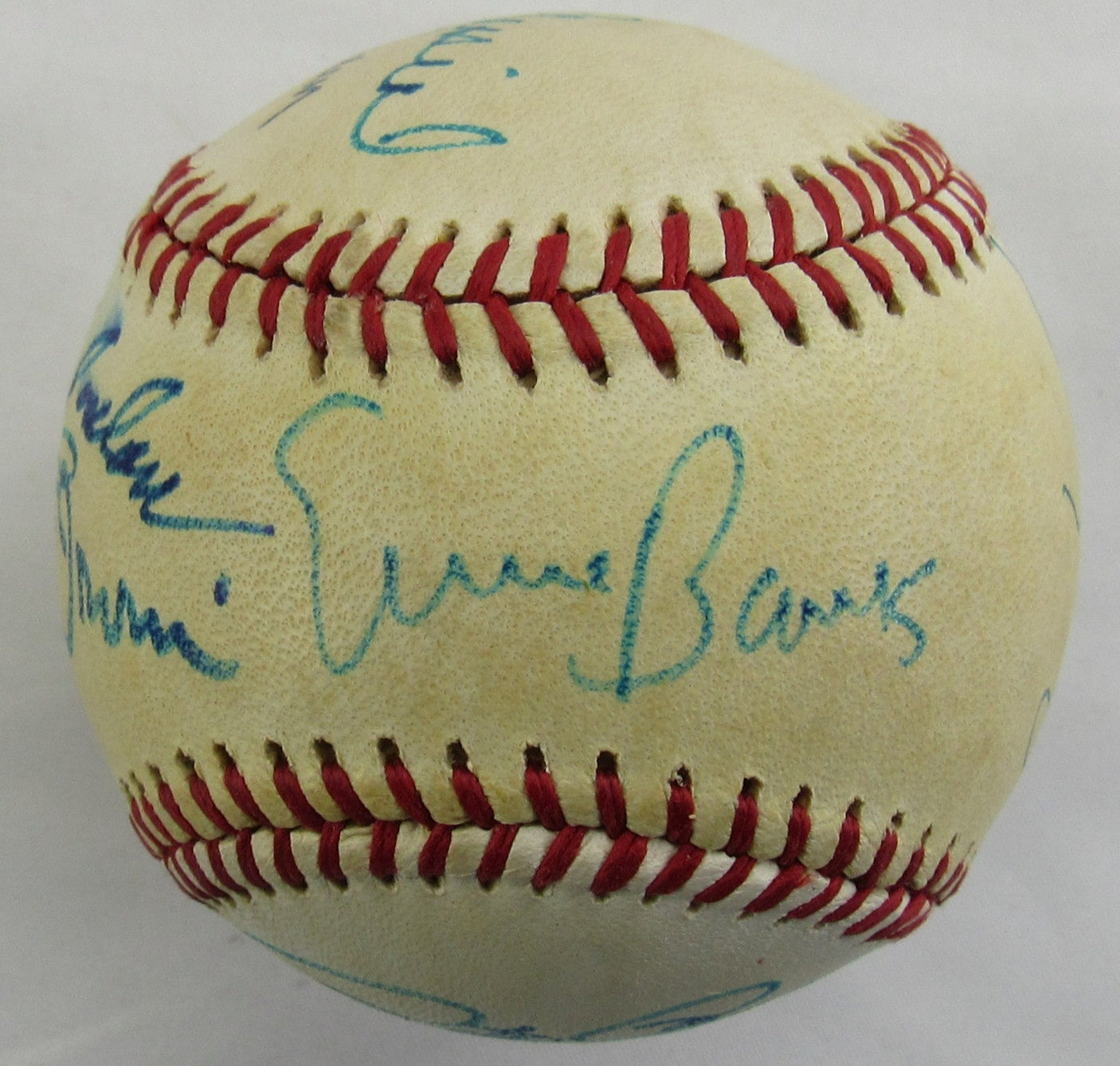 Pete Rose Ernie Banks Sandy Koufax +3 Signed Auto Rawlings Baseball JSA LOA ZZ75399