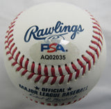 Cam Schlittler Signed Auto Rawlings Baseball PSA AQ02035
