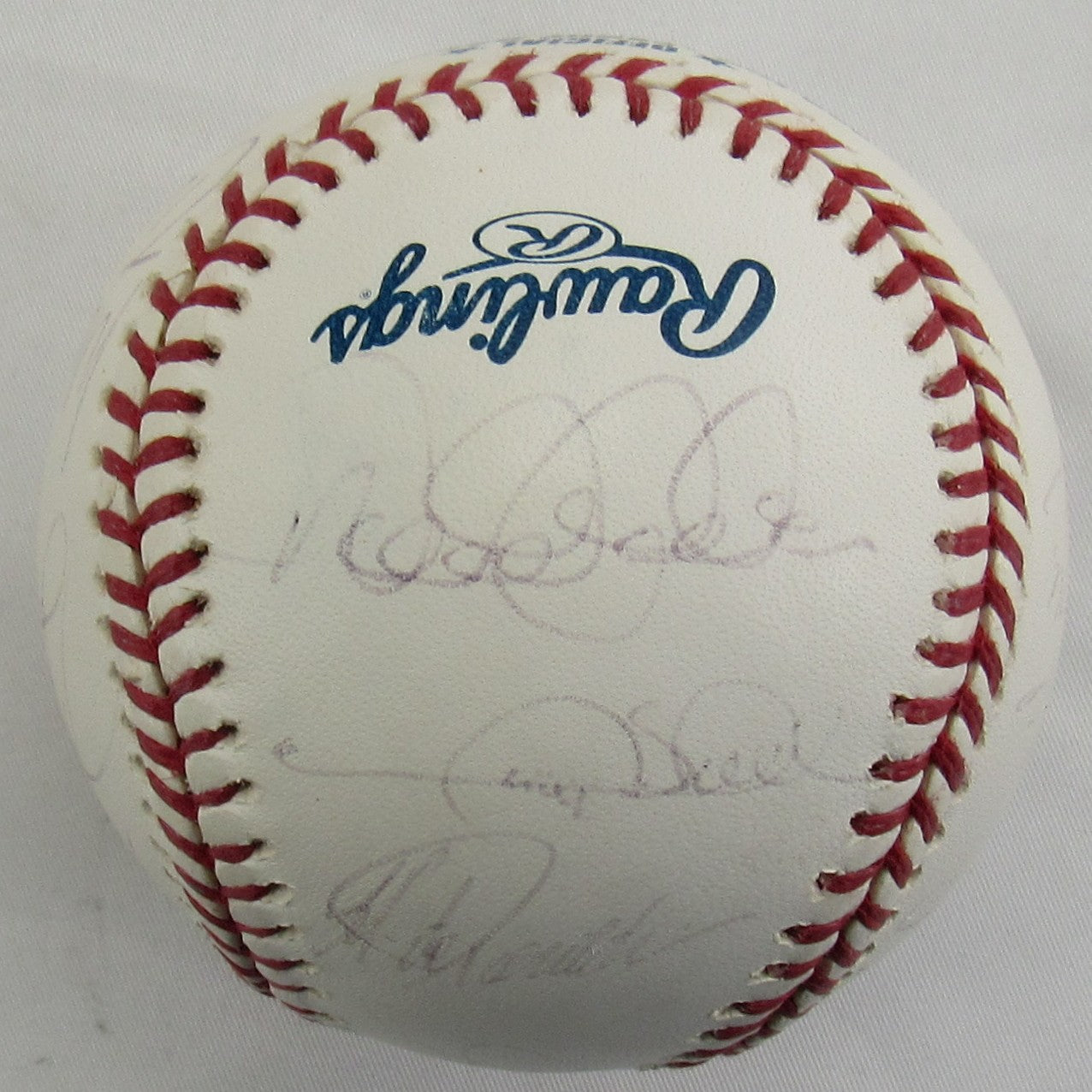 Derek Jeter Randy Johnson Joe Torre +11 2005 New York Yankees Signed Auto Rawlings Baseball JSA LOA ZZ71717