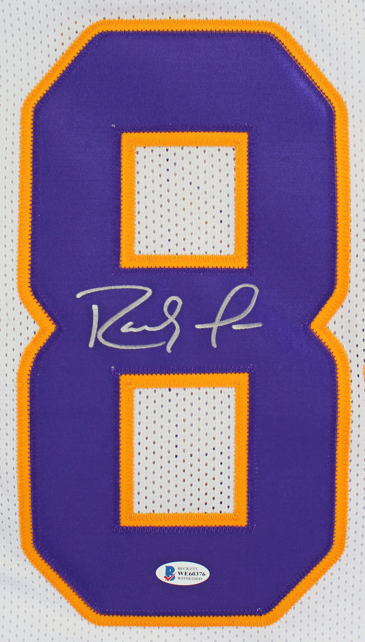 Randy Moss Authentic Signed White Pro Style Jersey Autographed BAS Witnessed