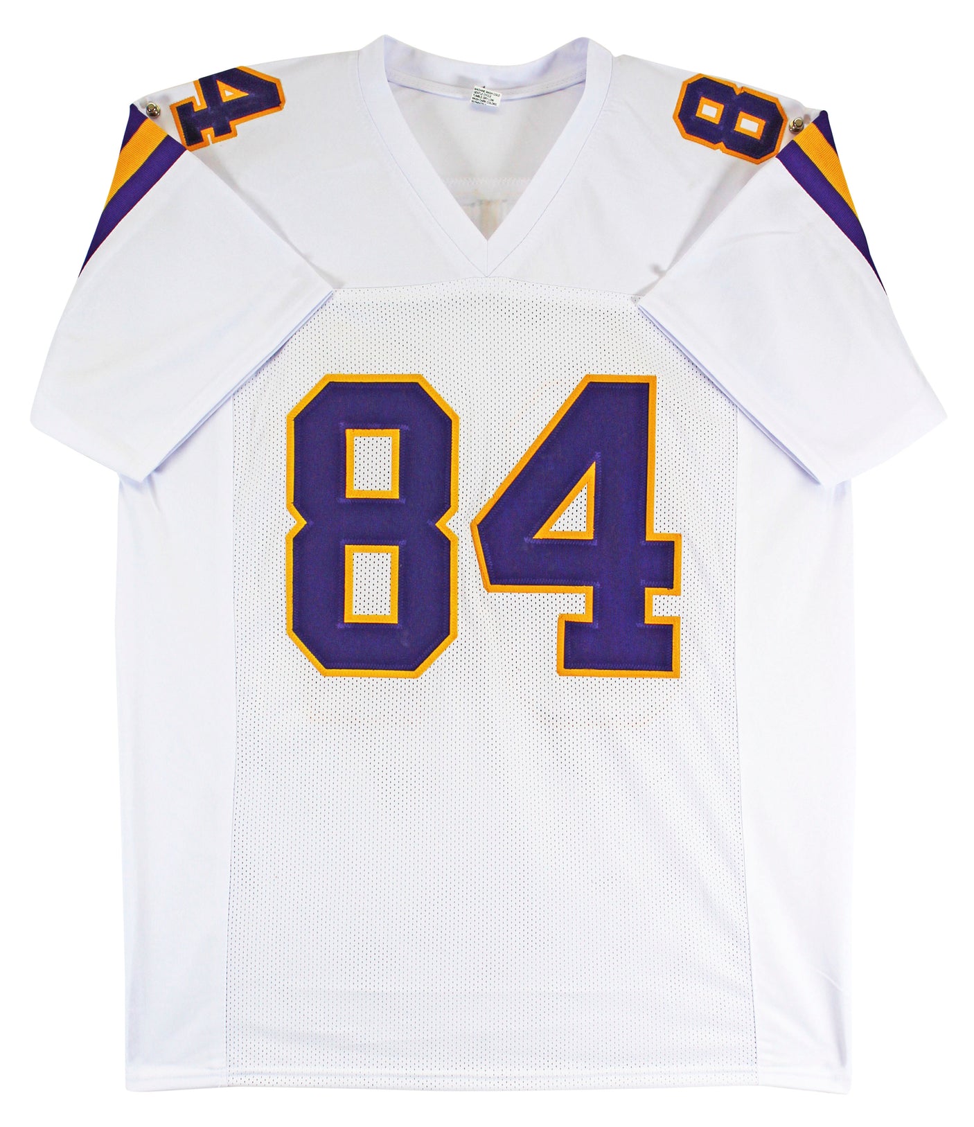 Randy Moss Authentic Signed White Pro Style Jersey Autographed BAS Witnessed