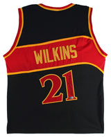 Dominique Wilkins HOF 06 Authentic Signed Black Pro Style Jersey Autographed BAS