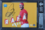 Rafael Nadal Authentic Signed 5x7 Promo Card Photo Autographed BAS Slabbed