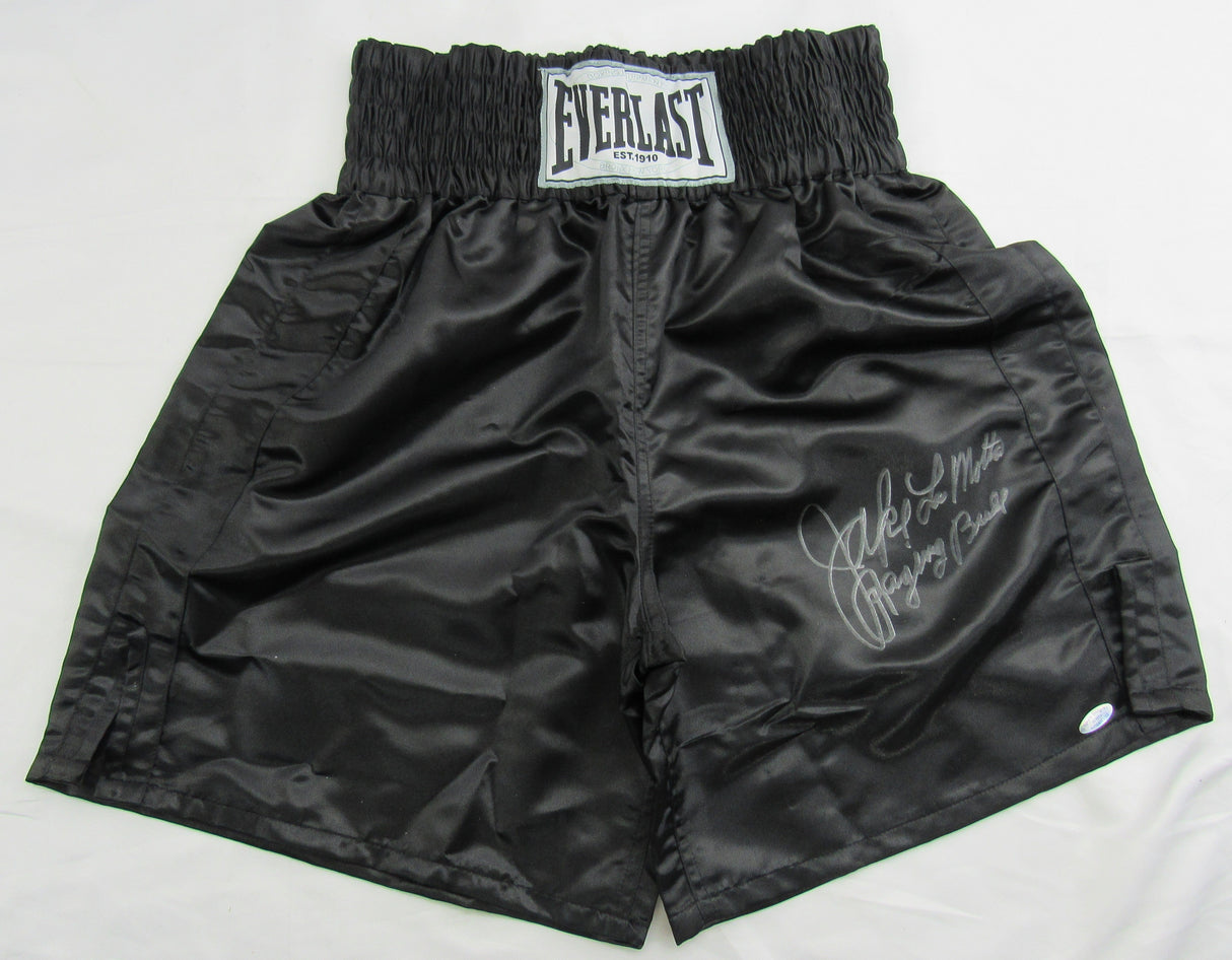 Jake Lamotta Signed Auto Boxing Shorts JSA CM07469