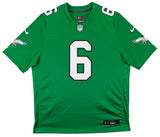 Eagles DeVonta Smith Authentic Signed Kelly Green Nike Game Jersey Fanatics