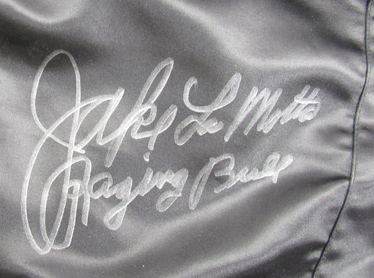 Jake Lamotta Signed Auto Boxing Shorts JSA CM07469