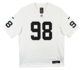 Raiders Maxx Crosby Authentic Signed White Nike Game Jersey Autographed Fanatics