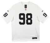 Raiders Maxx Crosby Authentic Signed White Nike Game Jersey Autographed Fanatics
