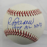 Rod Carew Signed 77 AL MVP Auto Rawlings Baseball JSA WPP808054