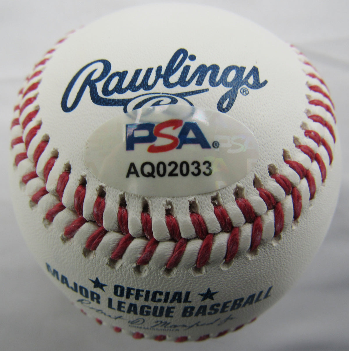 Ben Rice Signed Auto Rawlings Baseball PSA AQ02033