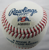 Ben Rice Signed Auto Rawlings Baseball PSA AQ02033
