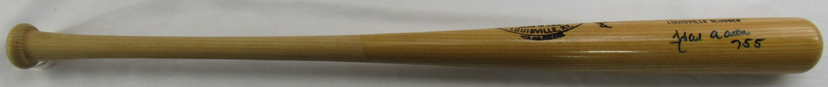 Hank Aaron Signed Auto Baseball Bat PSA AR44239