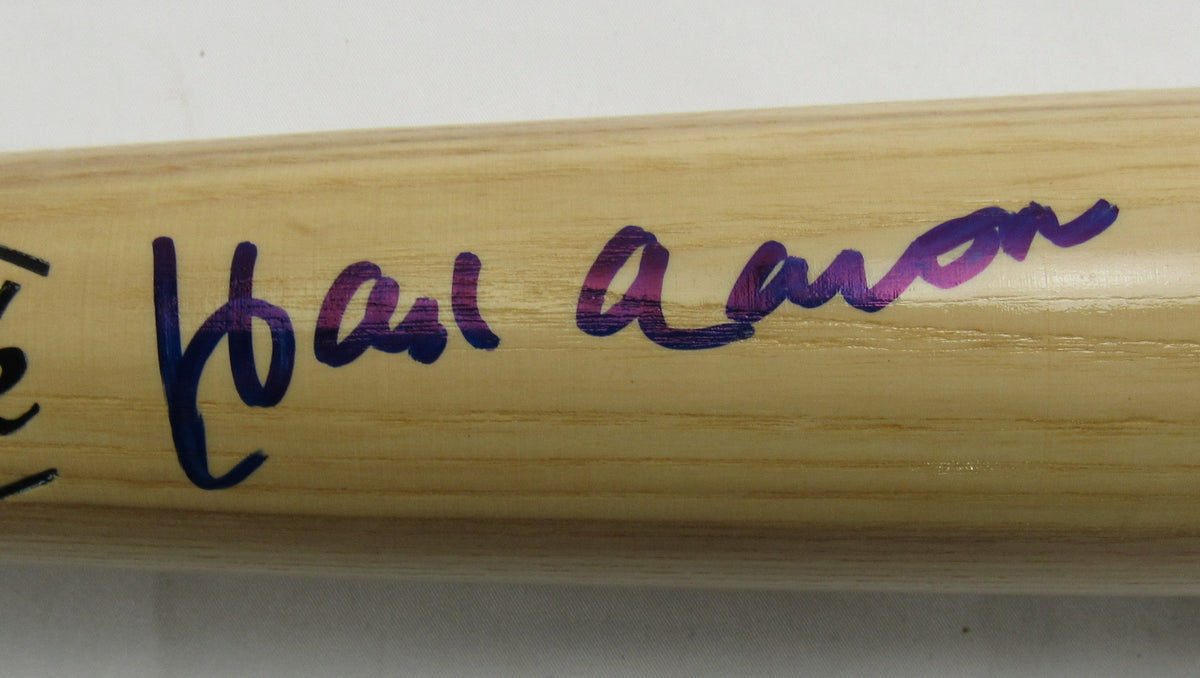 Hank Aaron Signed Auto Baseball Bat PSA AR44240